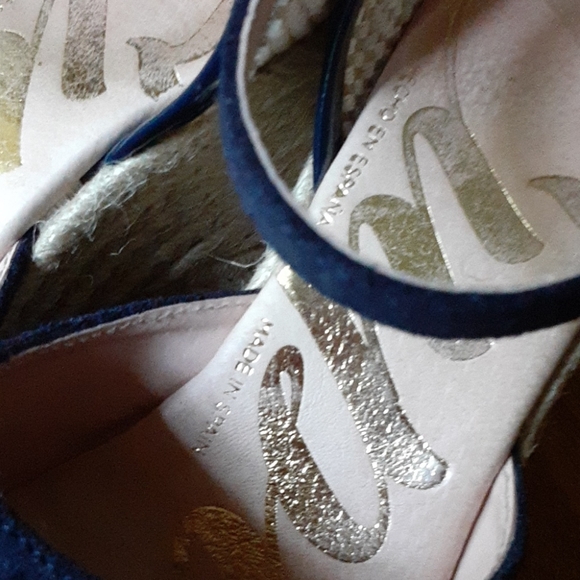 Cuple Suede Espadrille Wedge Sandal Sz37 US7 - Picture 6 of 12